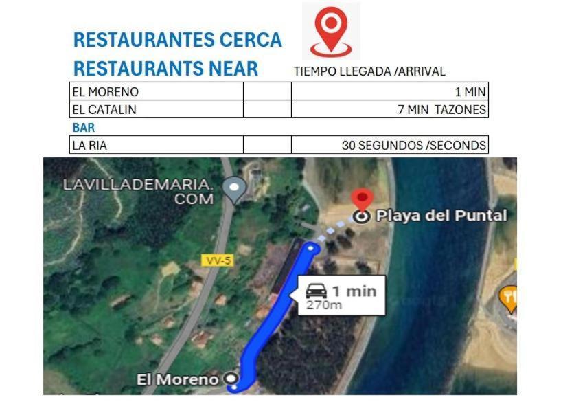 La Villa De Maria I Playa Beach El Puntal Asturias Villaviciosa  Εξωτερικό φωτογραφία